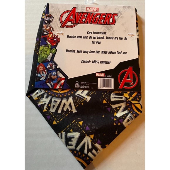 Marvel Avengers: Black Panther Wakanda Forever Bandanas (2 pieces) - Picture 3 of 3